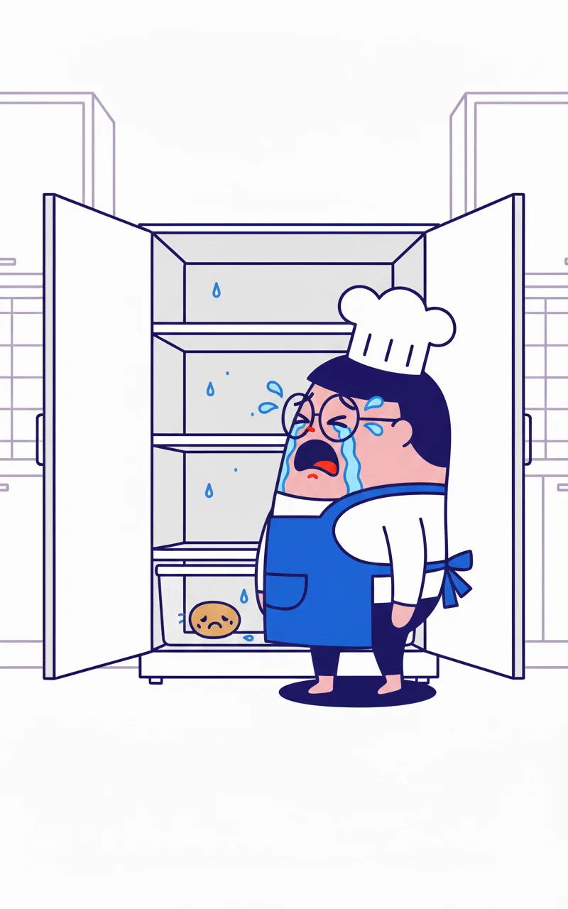 Crumpled meal plan paper next to a fresh start calendar showing common planning pitfalls